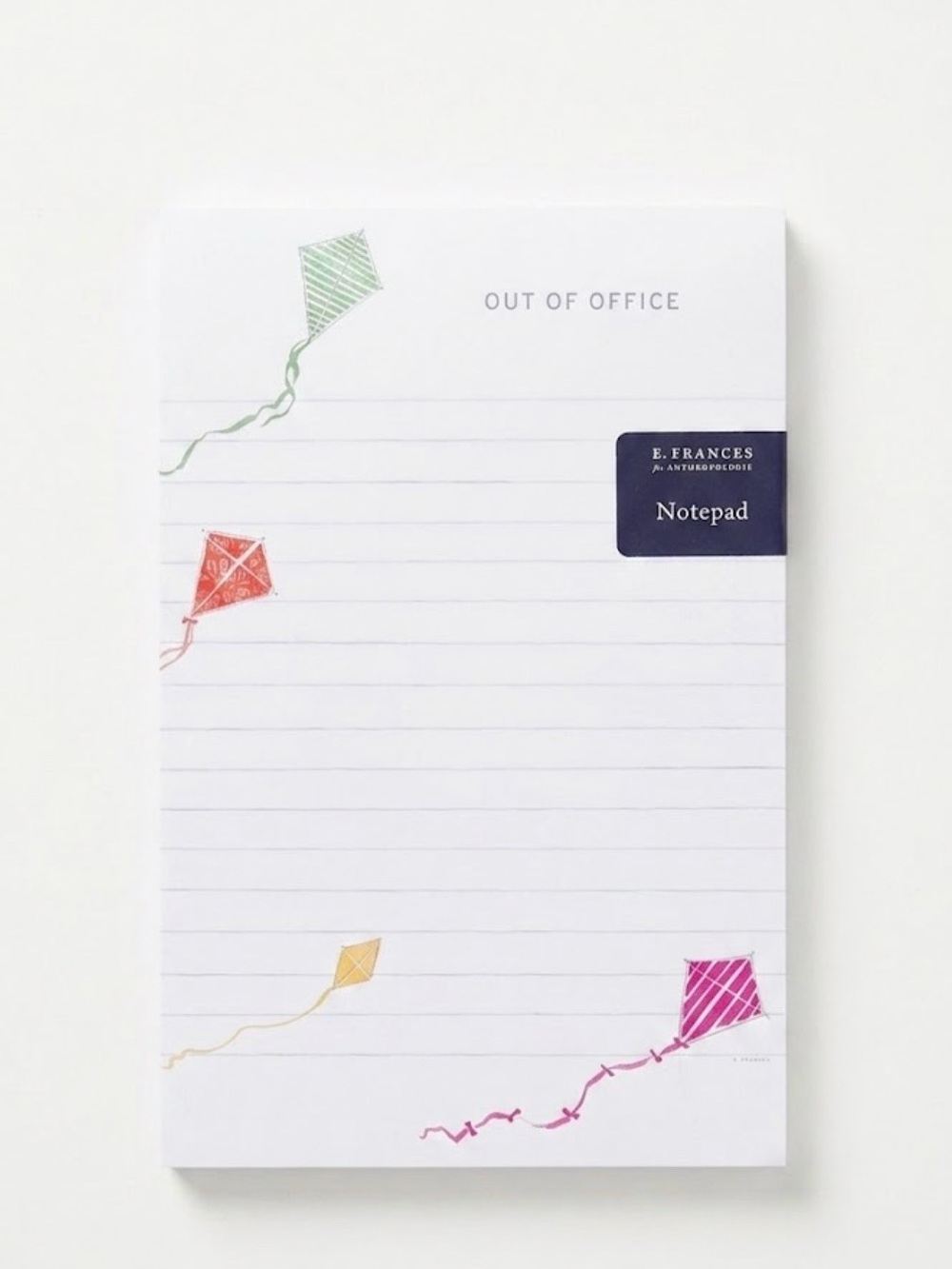 Anthropologie x E. Frances "Out of Office" Kite Lined Notepad